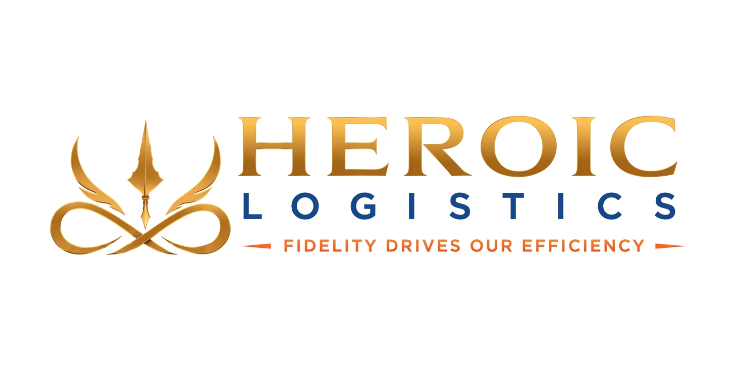 Heroic Logistics logo, designed from scratch by Creatio